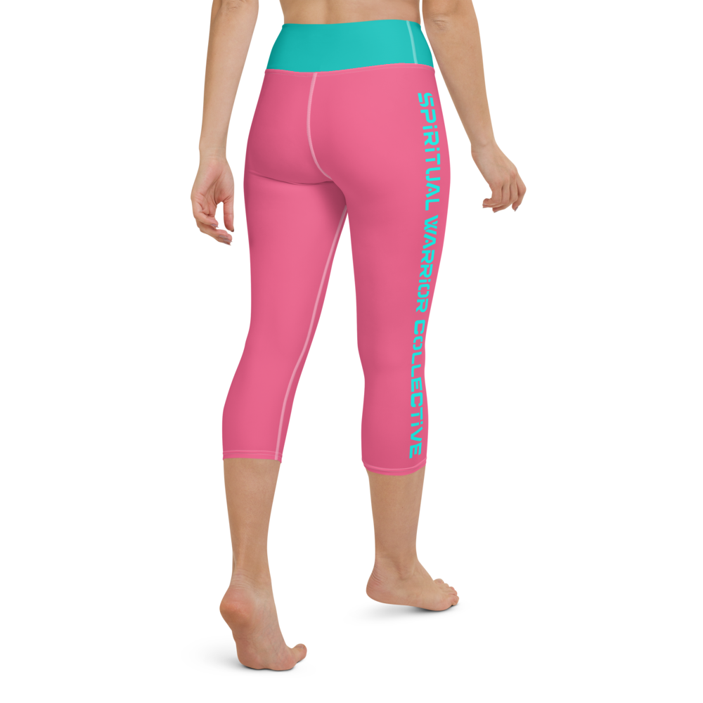 HOT PINK SPIRITUAL WARRIOR COLLECTIVE YOGA LEGGINGS