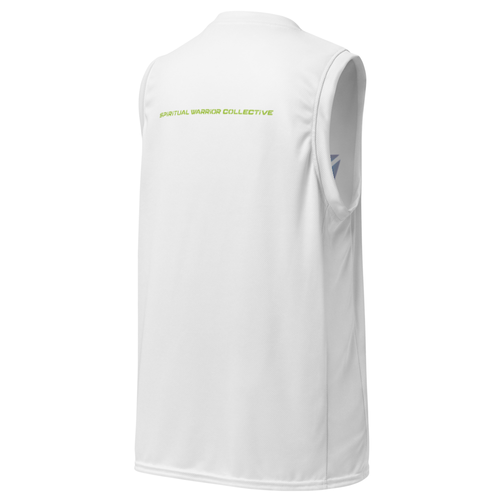 MULTIDIMENSIONAL BEING | RECYCLED BASKETBALL MENS TANK TOP