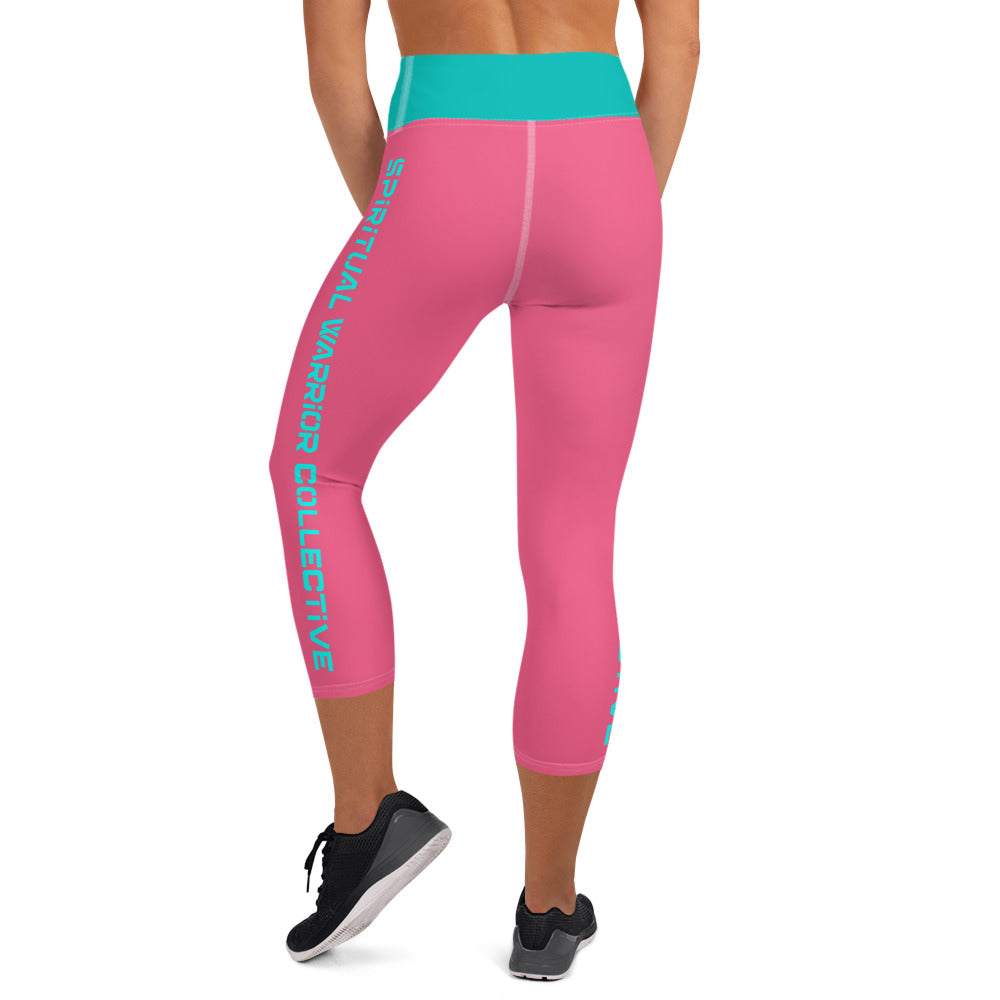 HOT PINK SPIRITUAL WARRIOR COLLECTIVE YOGA LEGGINGS