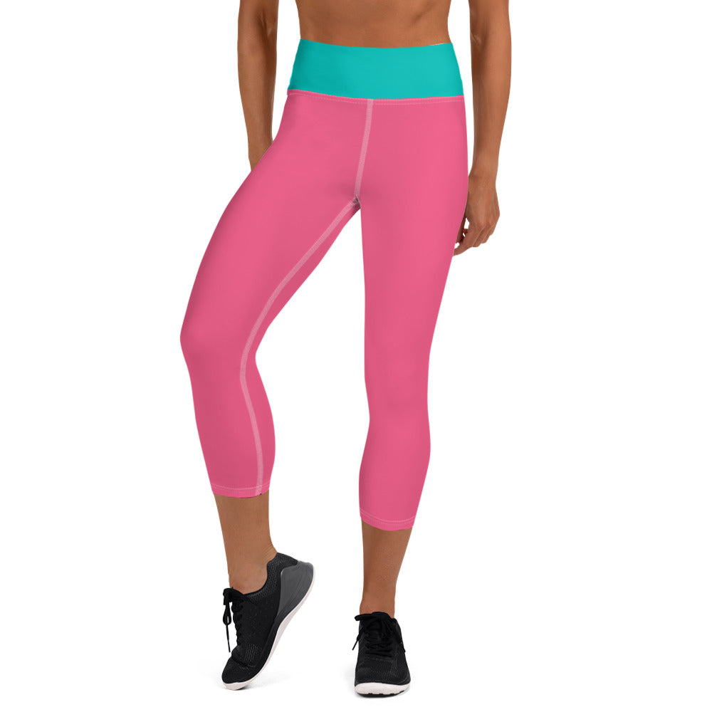 HOT PINK SPIRITUAL WARRIOR COLLECTIVE YOGA LEGGINGS