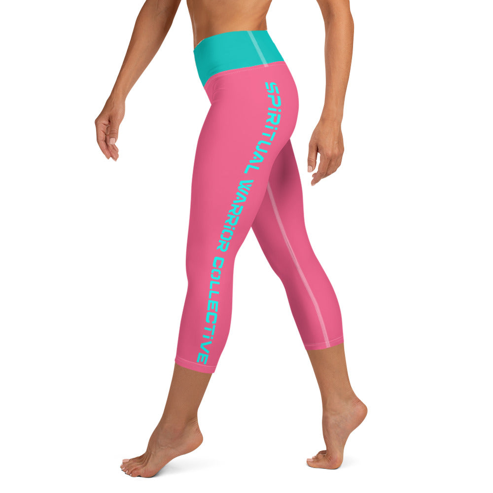 HOT PINK SPIRITUAL WARRIOR COLLECTIVE YOGA LEGGINGS