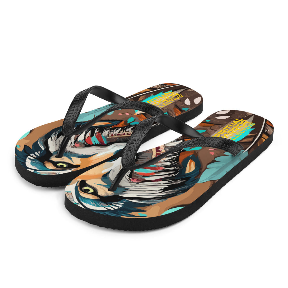 BOHO NATIVE AMERICAN WOMENS FLIP FLOPS