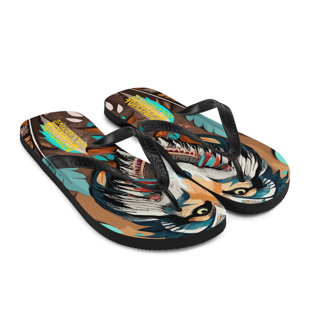 BOHO NATIVE AMERICAN WOMENS FLIP FLOPS