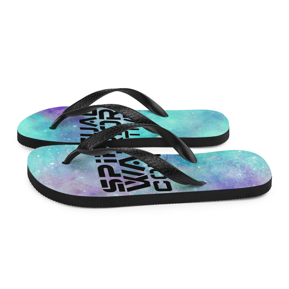 UNISEX SPIRITUAL WARRIOR COLLECTIVE COSMIC FLIP FLOPS