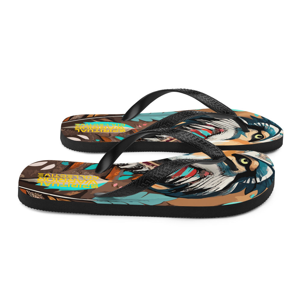 BOHO NATIVE AMERICAN WOMENS FLIP FLOPS