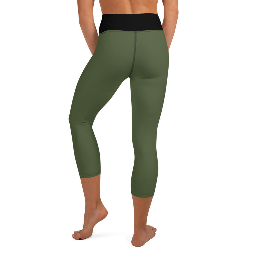 MILITARY GREEN YOGA LEGGINGS