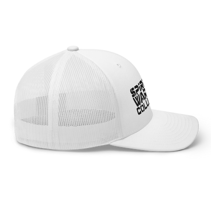 SPIRITUAL WARRIOR COLLECTIVE WHITE TRUCKER CAP