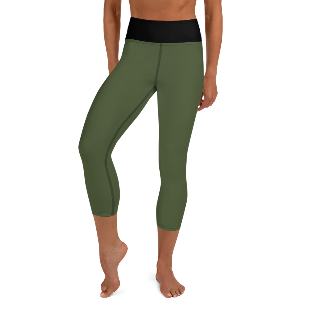 MILITARY GREEN YOGA LEGGINGS