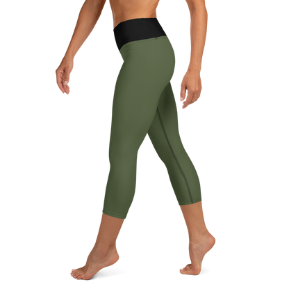 MILITARY GREEN YOGA LEGGINGS