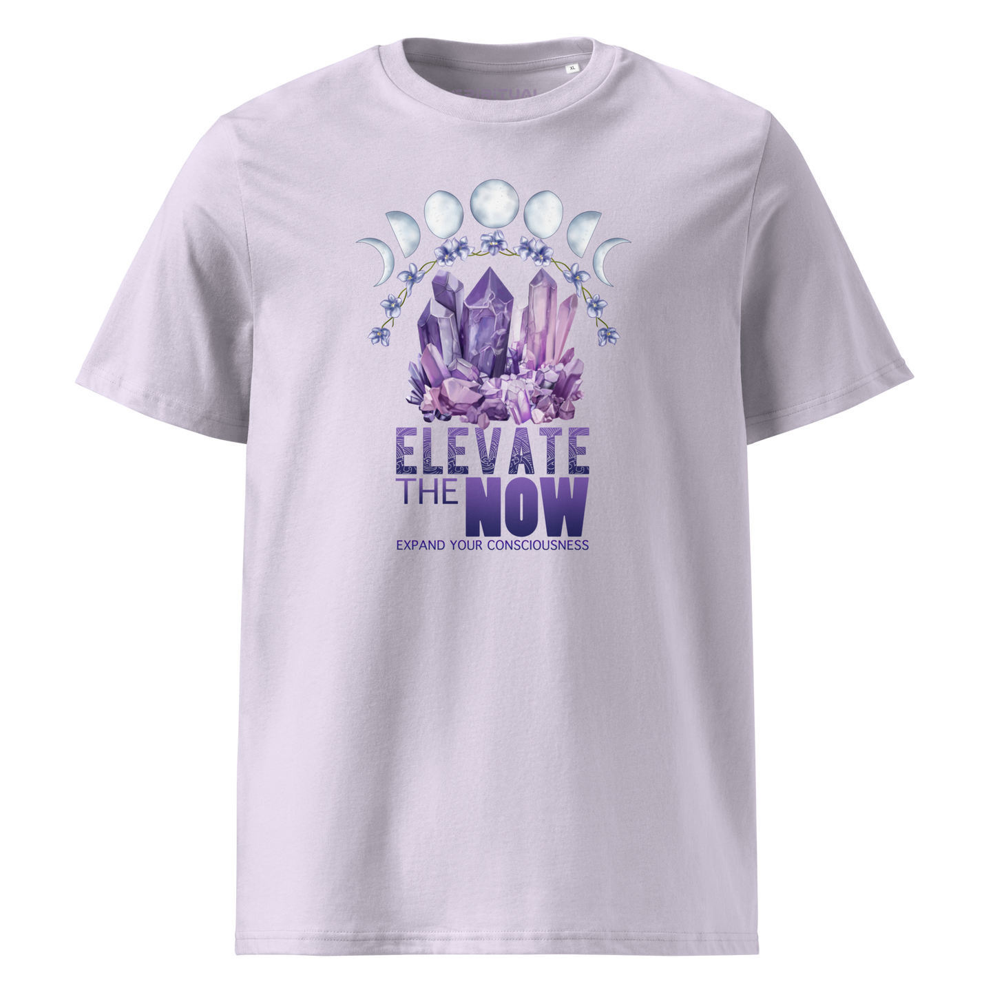 ORGANIC COTTON AMETHYST CRYSTAL T-SHIRT