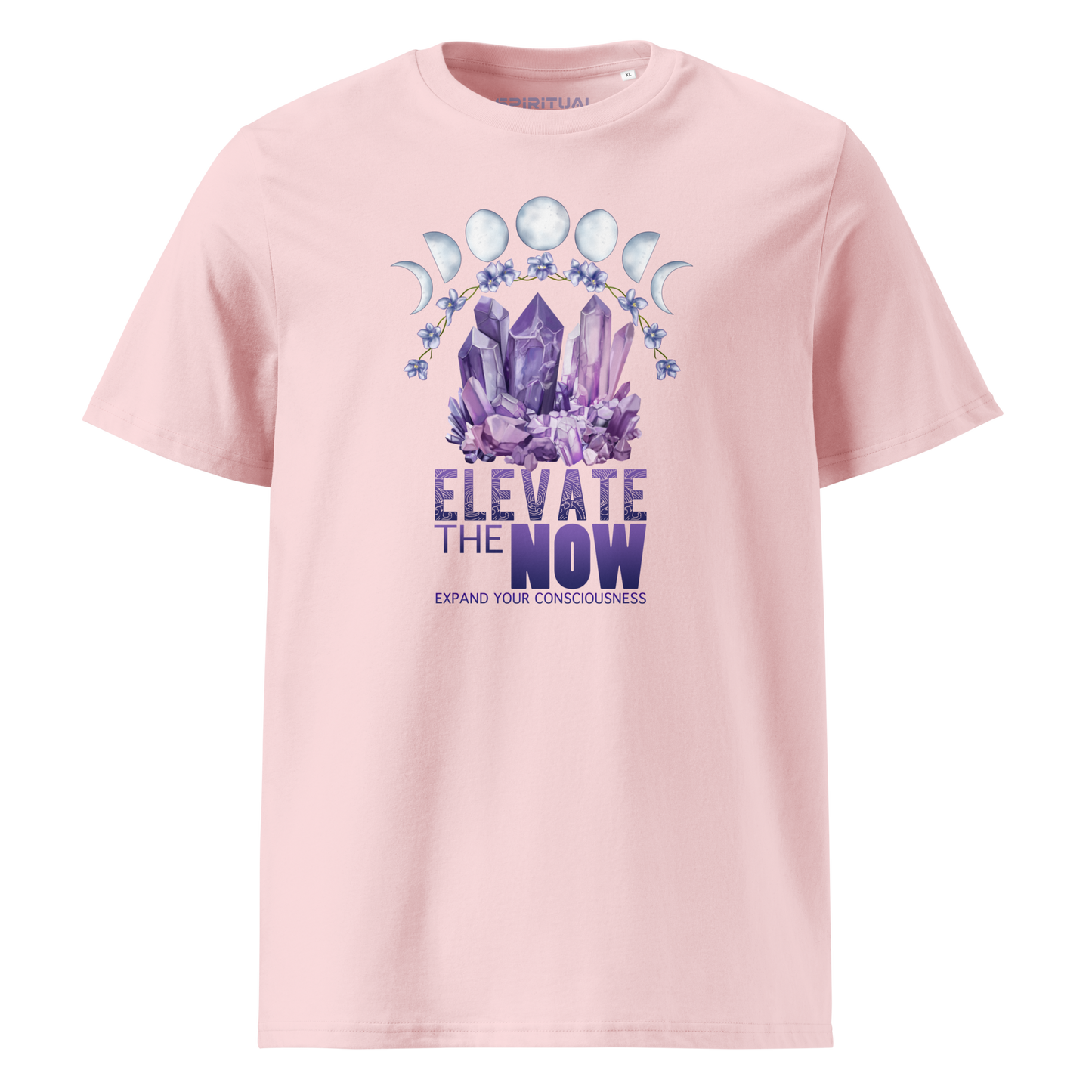 ORGANIC COTTON AMETHYST CRYSTAL T-SHIRT