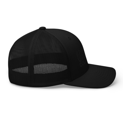 SPIRITUAL WARRIOR COLLECTIVE BLACK TRUCKER CAP