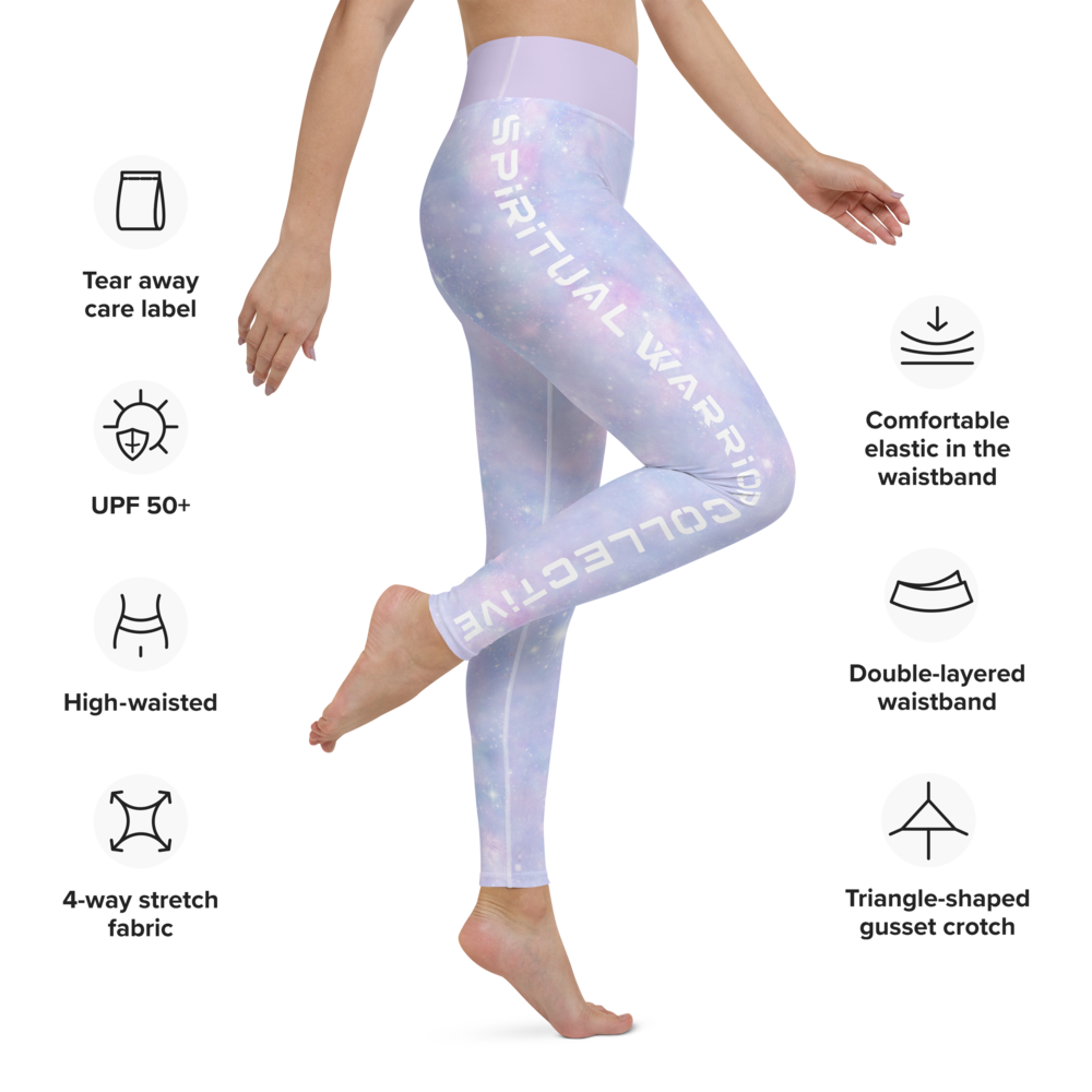 DREAMY SPIRITUAL WARRIOR COLLECTIVE COSMOS PRINT LEGGINGS