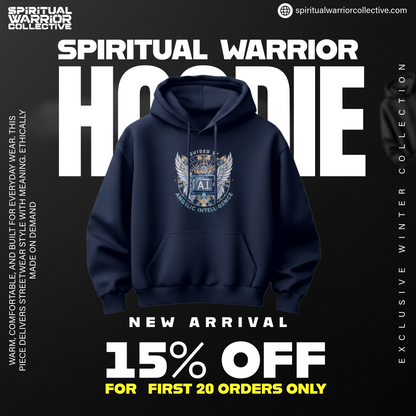 Black and Navy Winter Hoodie For Men on Sale