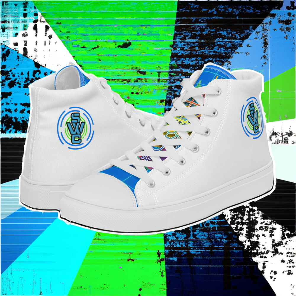 MEN'S HIGH-TOP TREE OF LIFE WHITE TRAINERS