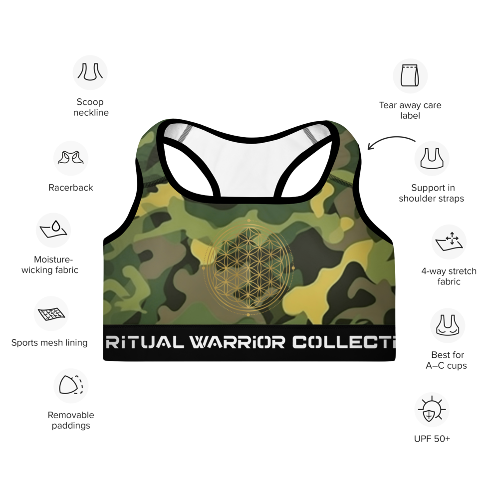 MILITARY WARRIOR OF LIGHT PADDED SPORTS BRA