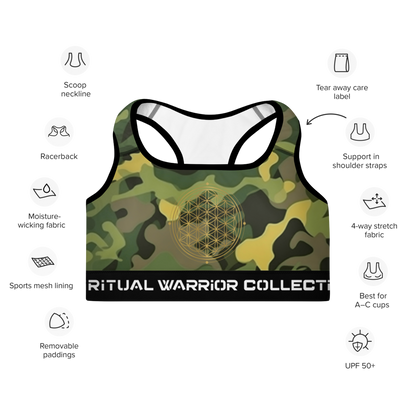 MILITARY WARRIOR OF LIGHT PADDED SPORTS BRA