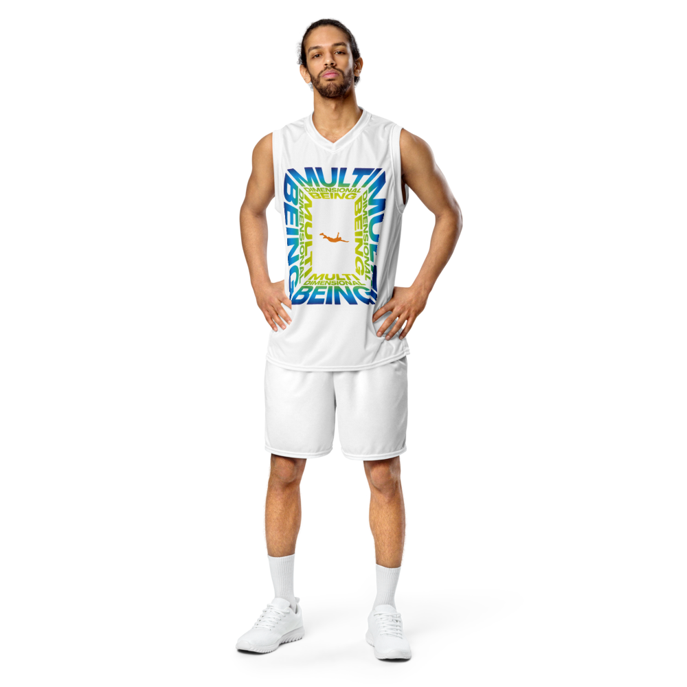 MULTIDIMENSIONAL BEING | RECYCLED BASKETBALL MENS TANK TOP