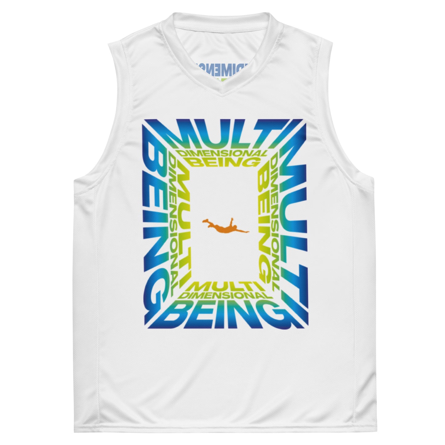 MULTIDIMENSIONAL BEING | RECYCLED BASKETBALL MENS TANK TOP