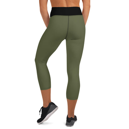 MILITARY GREEN YOGA LEGGINGS