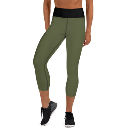 MILITARY GREEN YOGA LEGGINGS