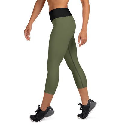 MILITARY GREEN YOGA LEGGINGS