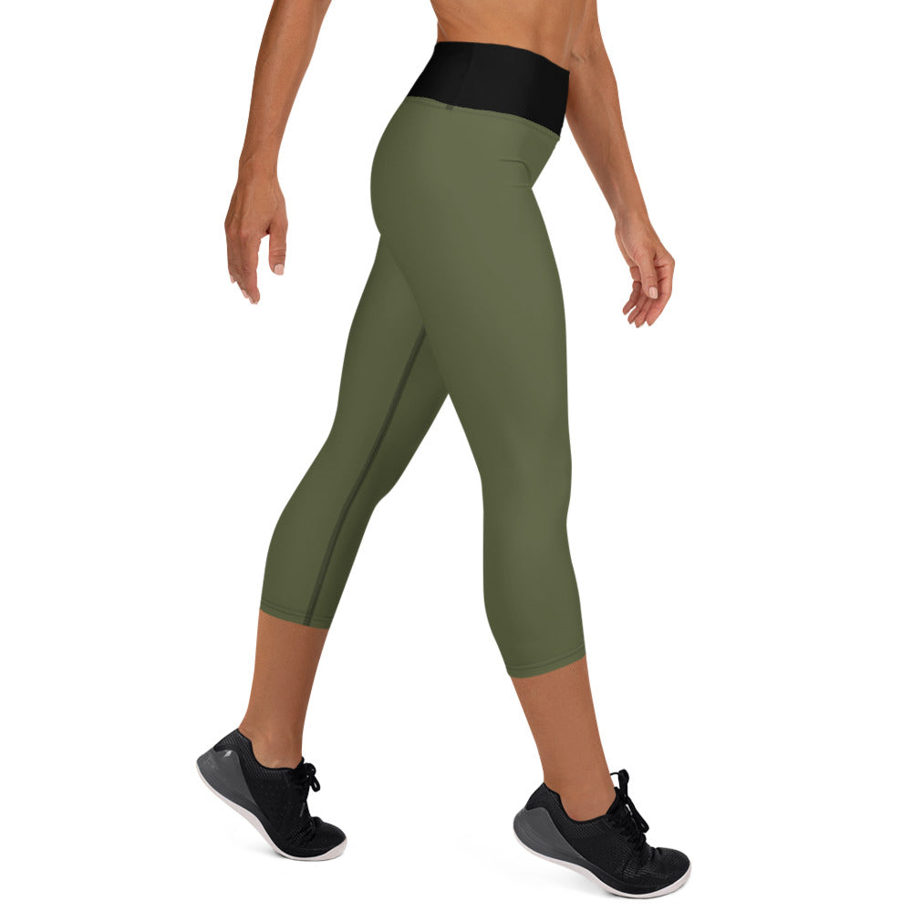 MILITARY GREEN YOGA LEGGINGS