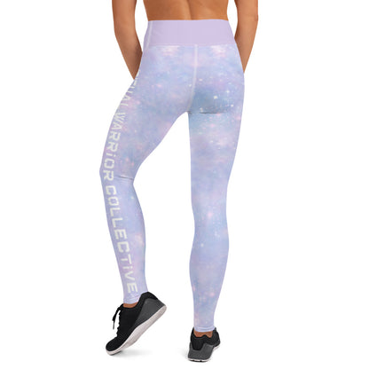 DREAMY SPIRITUAL WARRIOR COLLECTIVE COSMOS PRINT LEGGINGS