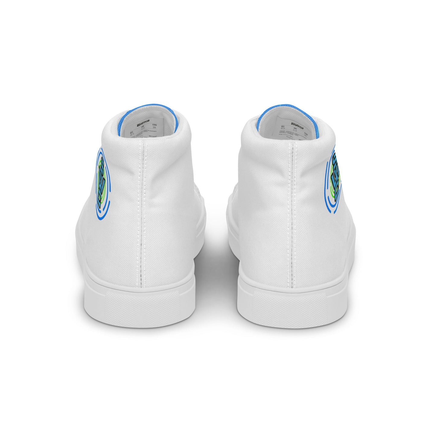 MEN'S HIGH-TOP TREE OF LIFE WHITE TRAINERS