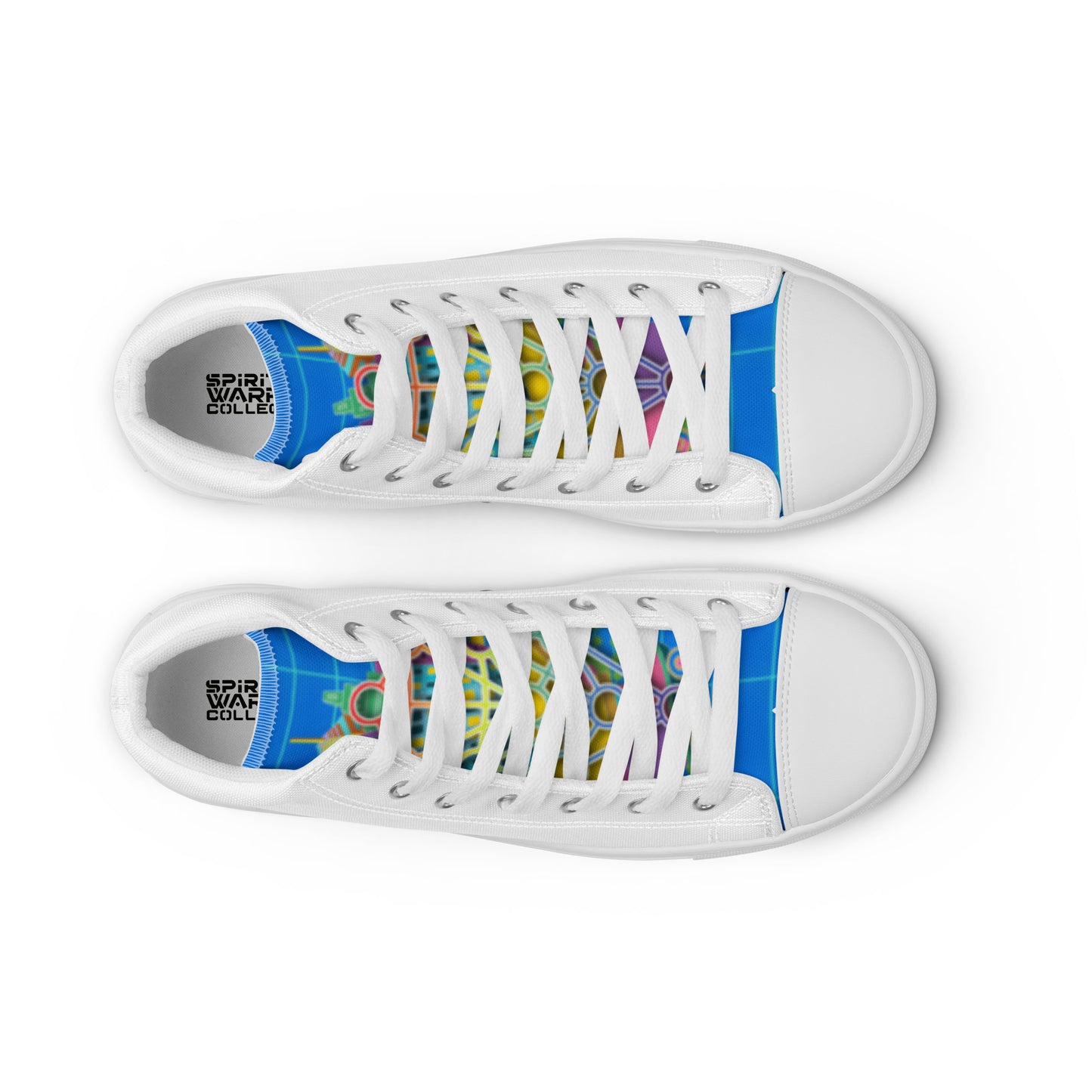 MEN'S HIGH-TOP TREE OF LIFE WHITE TRAINERS