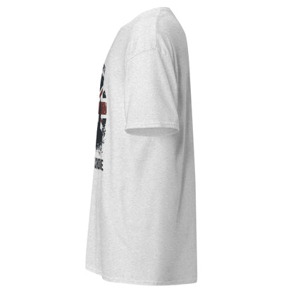 BRITISH BY BIRTH, REBEL BY CHOICE UNISEX TSHIRT