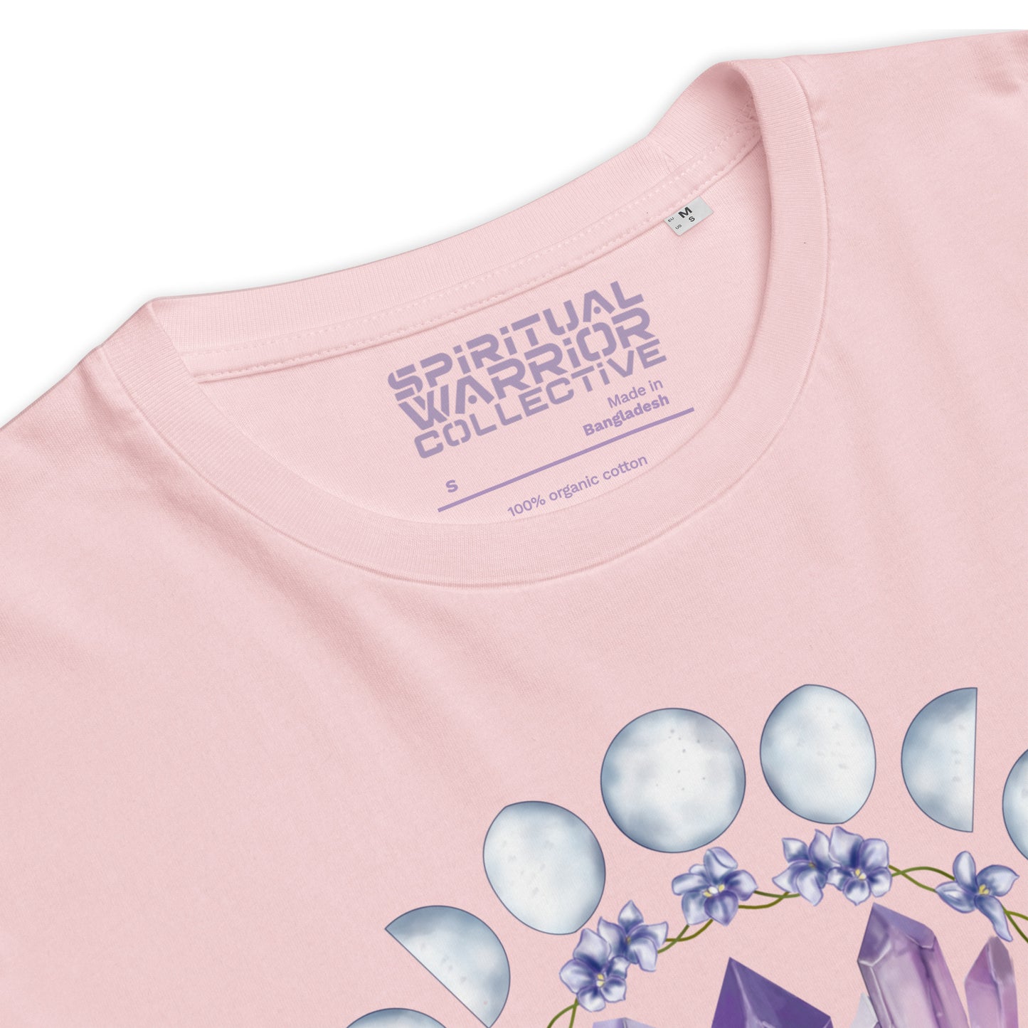 ORGANIC COTTON AMETHYST CRYSTAL T-SHIRT