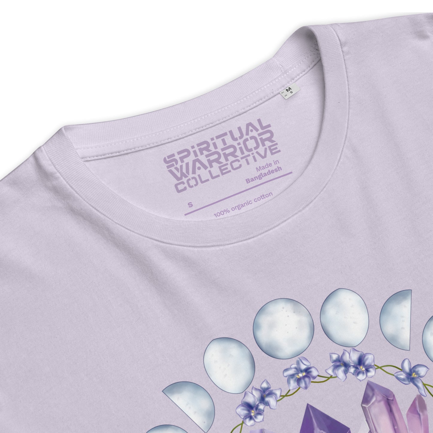 ORGANIC COTTON AMETHYST CRYSTAL T-SHIRT