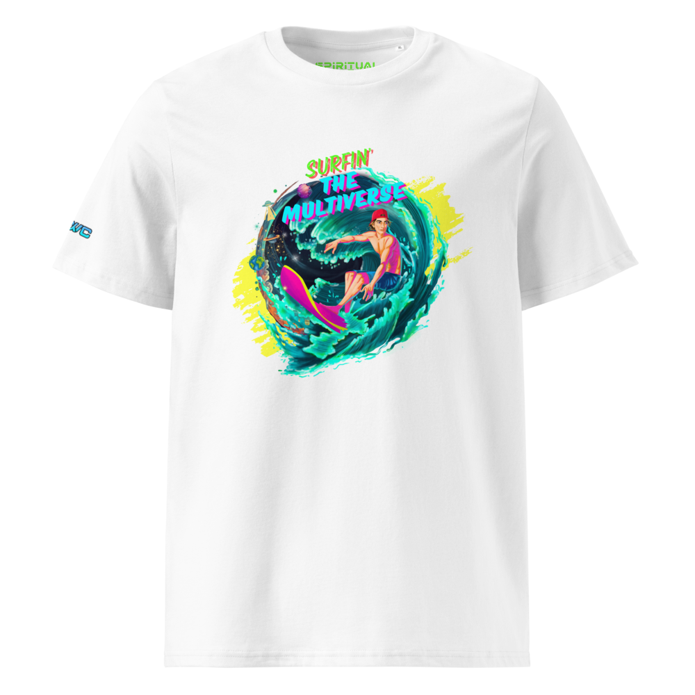 SURFIN' THE MULTIVERSE ORGANIC T-SHIRT