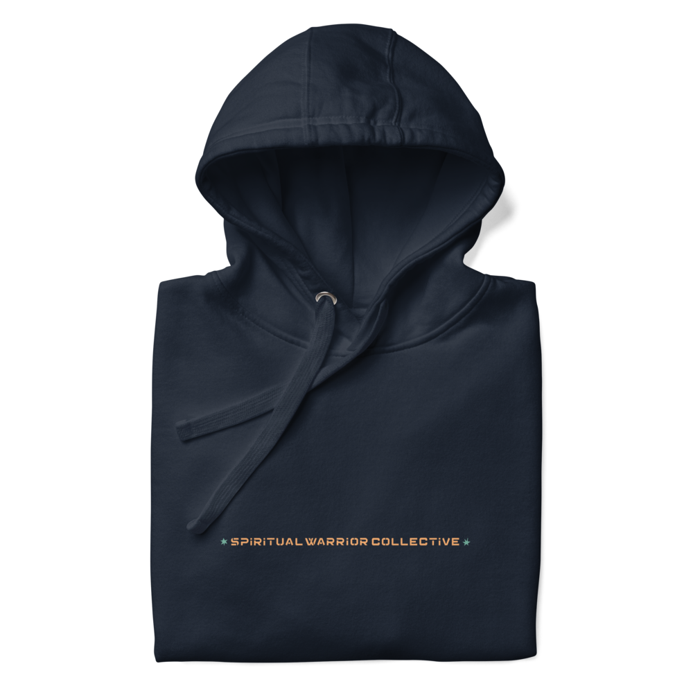'UNLIMITED AND ABOVE THE STTARS' NAVY PREMIUM COTTON HOODIE